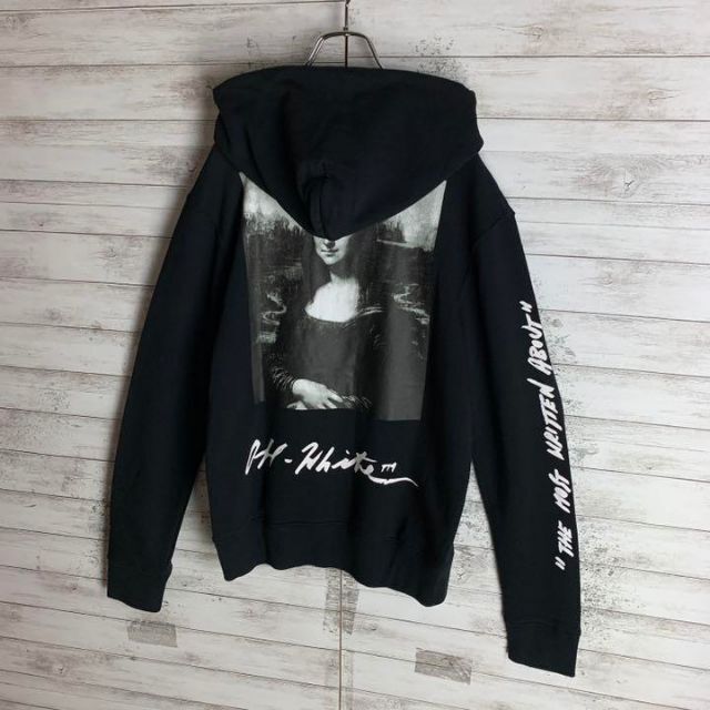 OFF-WHITE(オフホワイト)の【即完売モデル】オフホワイト☆人気モナリザプリントパーカー　入手困難　希少　美品 メンズのトップス(パーカー)の商品写真