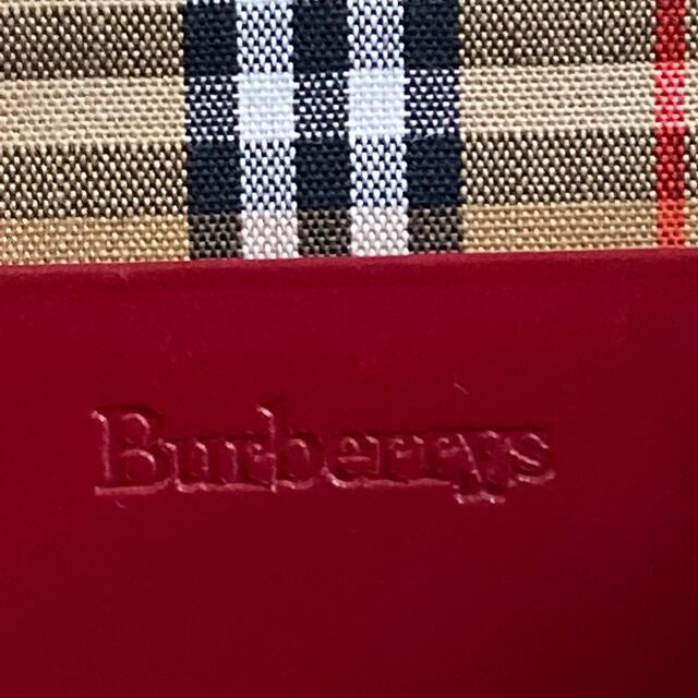 BURBERRY(バーバリー)のBurberrys バーバリーロンドン ガマ口 小銭入れ 赤 レッド チェック柄 レディースのファッション小物(コインケース)の商品写真