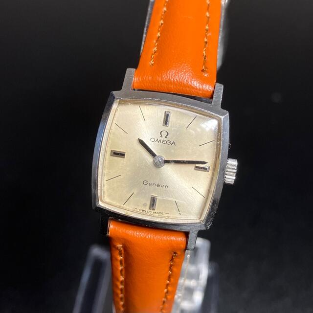 美品　OMEGA オメガ　Geneve ジュネーブ　スクエア