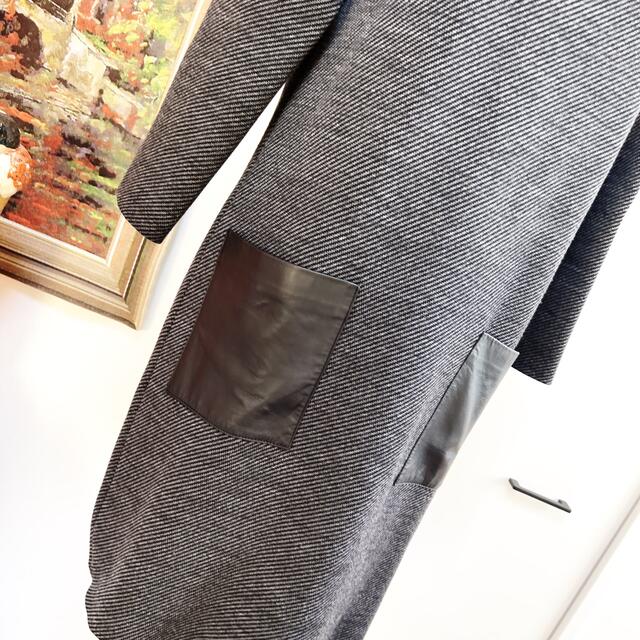極美品 Christian Dior ディオール ニット レザー ワンピース