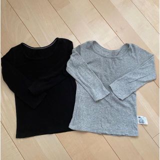 ユニクロ(UNIQLO)の専用☆ユニクロ コットンフライスインナーT 長袖 100cm 4枚セット☆(下着)