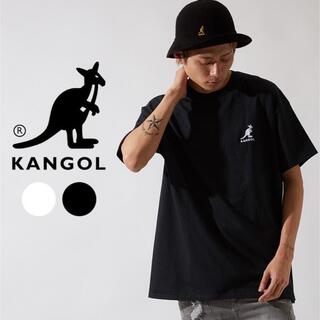 KANGOL - KANGOL  Tシャツ　Ｌ　黒　左サイドジップ