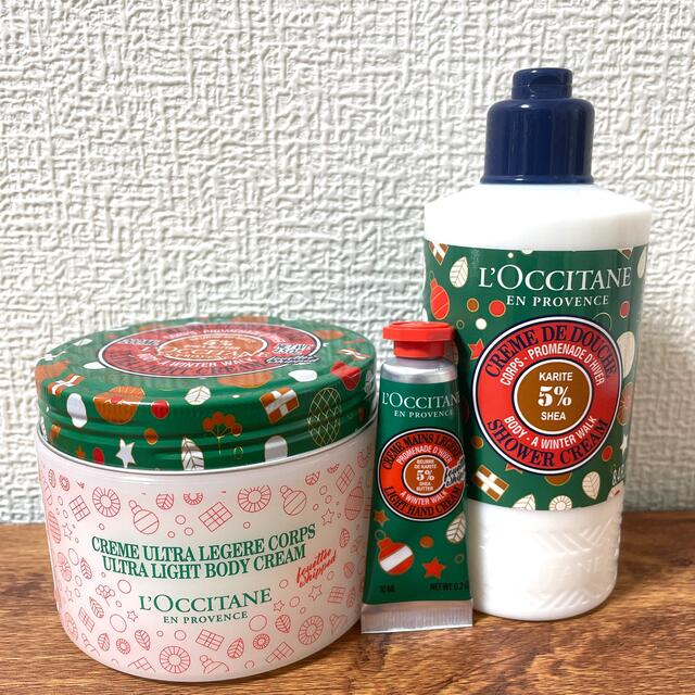 L'OCCITANE(ロクシタン)のロクシタン　フルーティフィグ　スノーシアボディクリーム・シャワークリームセット コスメ/美容のボディケア(ボディクリーム)の商品写真