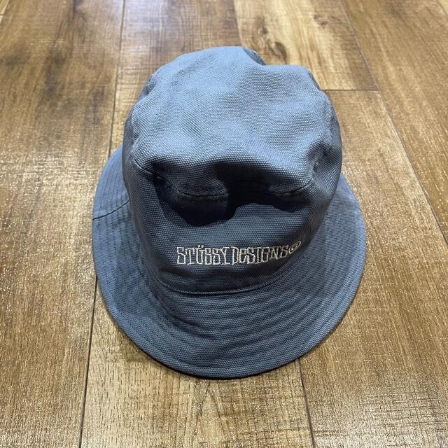 STUSSY - STUSSY CANVAS WIDE BRIM BUCKET HAT サイズSの通販 by YA ...