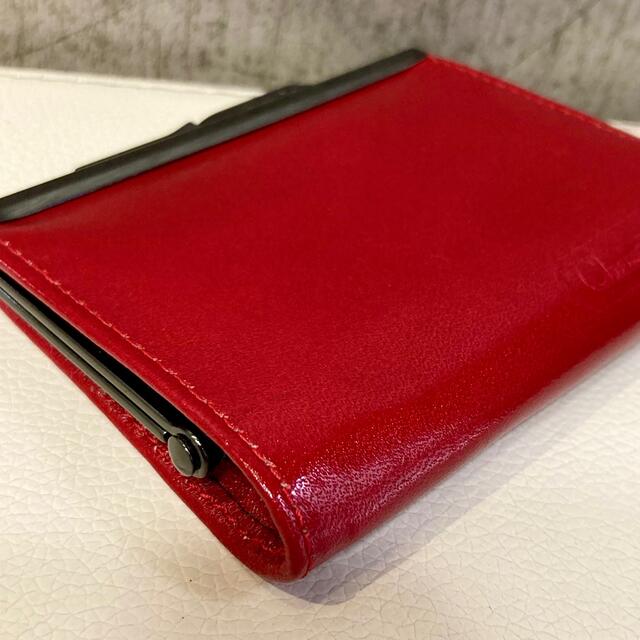 Dior クリスチャンディオール ガマ口 小銭入れ レザー 赤 レッド レア☆