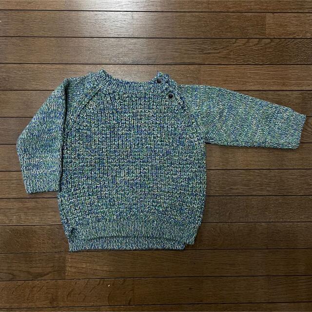 ZARA KIDS(ザラキッズ)のZARA ザラベイビー　キッズ　セーター・アウター ミリタリージャケット　2点 キッズ/ベビー/マタニティのキッズ服男の子用(90cm~)(ニット)の商品写真