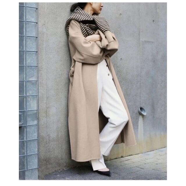 vermeil par iena ダブルフェイス後ろタックコート 36 ベージュ