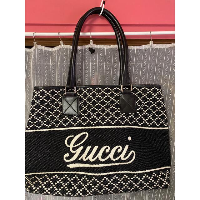 Gucci(グッチ)のGUCCI グッチ ディアマンテ トートバッグ  秋冬ショルダー レザーブラック レディースのバッグ(トートバッグ)の商品写真