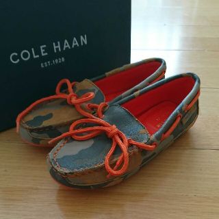 Cole Haan - 新品 COLE HAAN レザー モカシン 19㎝ カモフラ ローファー