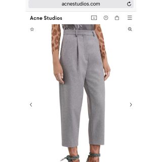 アクネ(ACNE)のacne acnestudios トラウザー パンツ グレー(クロップドパンツ)