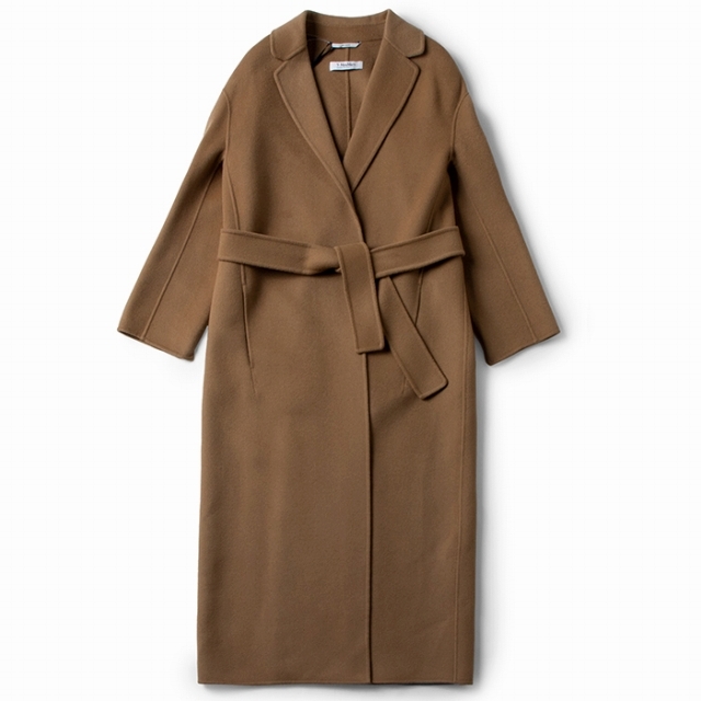 傷あり 未使用 タグ付 MaxMara STUDIO ロングコート キャメル