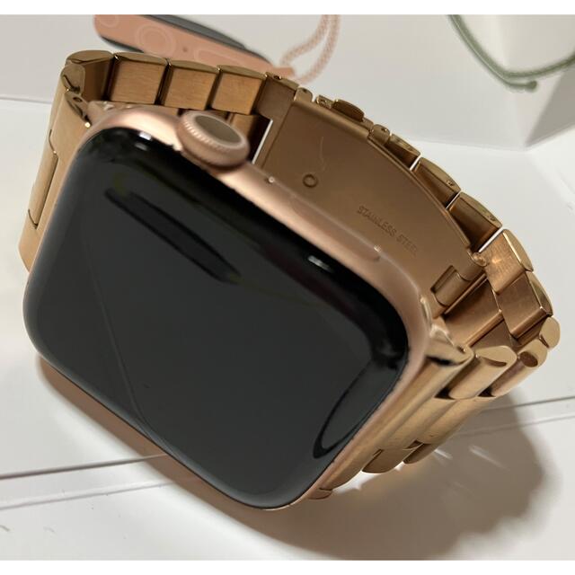 Apple Watch(アップルウォッチ)の★バンド７コ付★訳有Apple Watch５アップルウォッチ５★ゴールド４４mm スマホ/家電/カメラのスマートフォン/携帯電話(スマートフォン本体)の商品写真