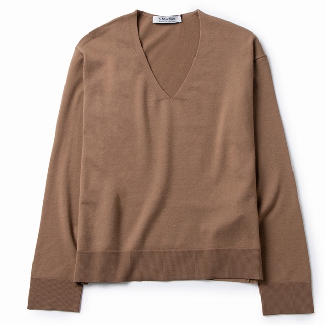 S MAX MARA Vネックセーター ALGHERO ニット 【メール便不可】 www