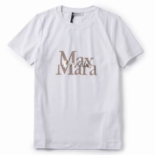 マックスマーラ(Max Mara)のS MAX MARA Tシャツ ONDA ジャージー ロゴ スウェットシャツ (Tシャツ(半袖/袖なし))