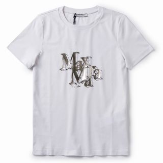 マックスマーラ(Max Mara)のS MAX MARA Tシャツ ONDA ジャージー ロゴ スウェットシャツ (Tシャツ(半袖/袖なし))