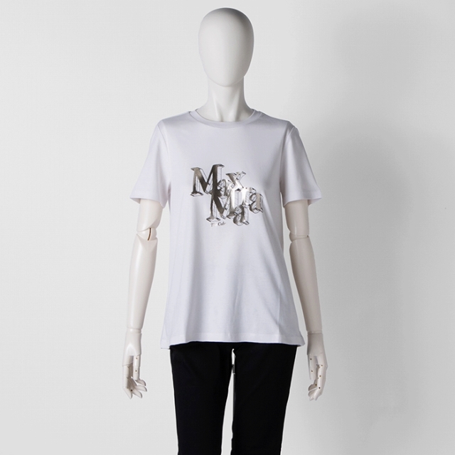 Max Mara(マックスマーラ)のS MAX MARA Tシャツ ONDA ジャージー ロゴ スウェットシャツ  レディースのトップス(Tシャツ(半袖/袖なし))の商品写真