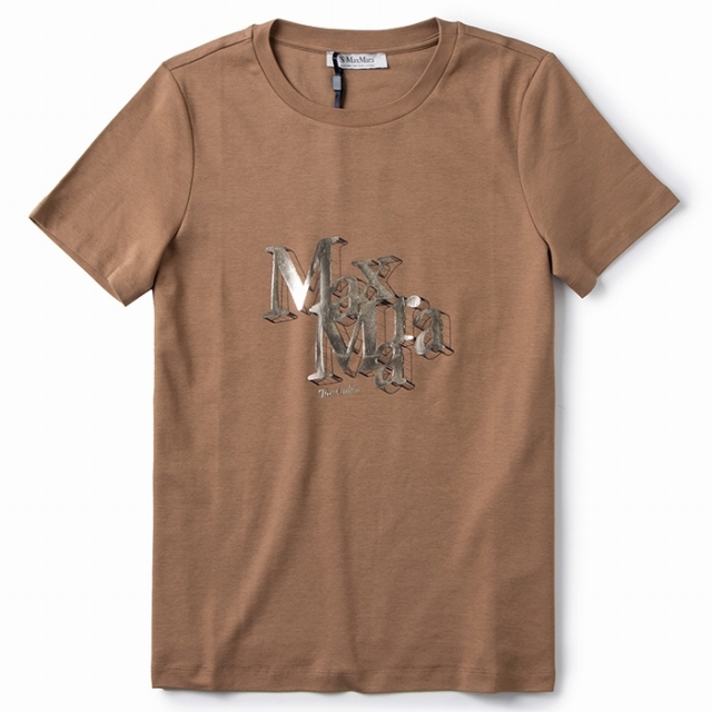 Max Mara(マックスマーラ)のS MAX MARA Tシャツ ONDA ジャージー ロゴ スウェットシャツ  レディースのトップス(Tシャツ(半袖/袖なし))の商品写真