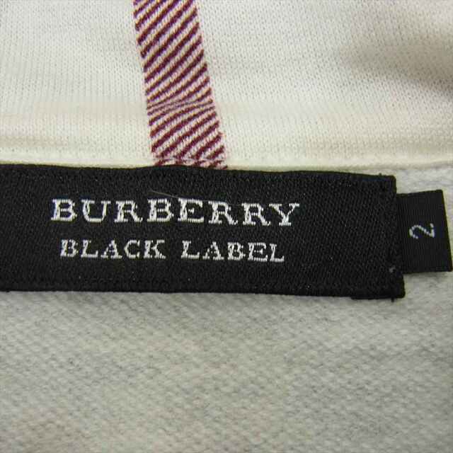 BURBERRY BLACK LABEL(バーバリーブラックレーベル)のBURBERRY BLACK LABEL バーバリーブラックレーベル パーカー BMV72-117-03 国内正規品 ファー付きフード ジップパーカー オフホワイト系 2【中古】 メンズのトップス(パーカー)の商品写真