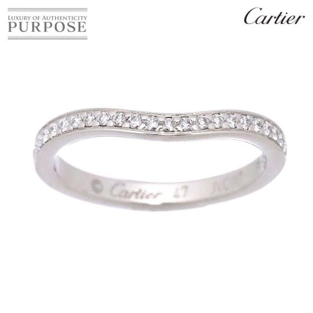 Cartier - カルティエ Cartier バレリーナ #47 リング ハーフダイヤ Pt プラチナ 指輪