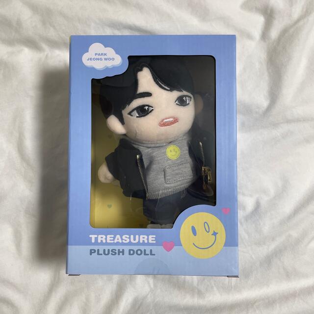 K-POP/アジアTREASURE ジョンウ ぬいぐるみ 公式トレカ付き 新品未開封