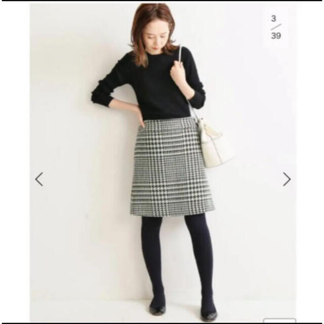 IENA(イエナ)のロービングチェック台形スカート レディースのスカート(ひざ丈スカート)の商品写真