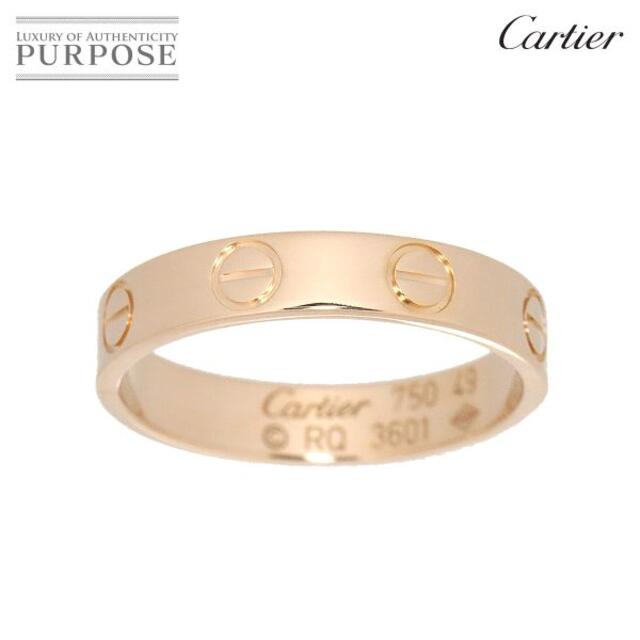 Cartier - カルティエ Cartier ミニラブ #49 リング K18 PG ピンクゴールド 750 指輪