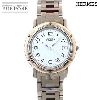 エルメス(Hermes)のエルメス HERMES クリッパー CL6 710 ヴィンテージ メンズ 腕時計 デイト ホワイト 文字盤 クォーツ ウォッチ Clipper 90167041(腕時計(アナログ))