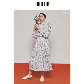 ファーファー(fur fur)のFURFUR トワルドジュイ　ブラウス　ブルー(シャツ/ブラウス(長袖/七分))