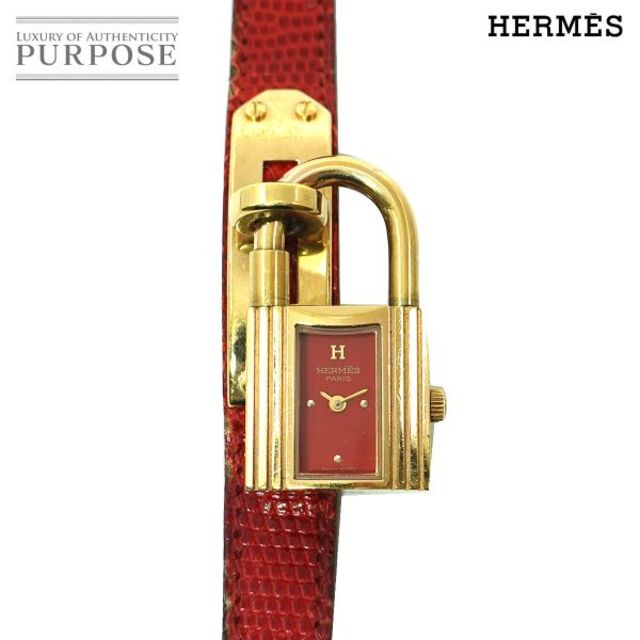 Hermes - エルメス HERMES ケリーウォッチ ヴィンテージ レディース 腕時計 レッド 文字盤 クォーツ カデナ Kelly Watch 90167915