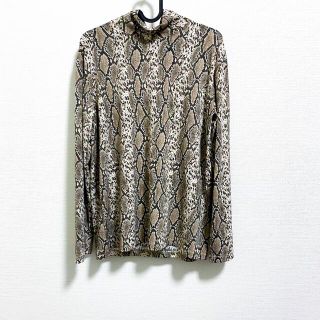 ジョンローレンスサリバン(JOHN LAWRENCE SULLIVAN)のvintage python pattern high neck cut sew(Tシャツ/カットソー(七分/長袖))