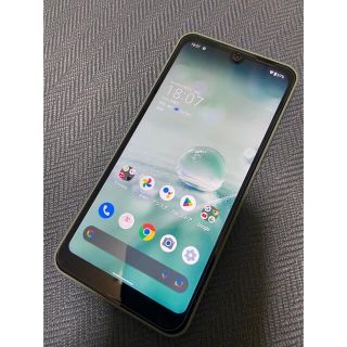 アクオス(AQUOS)のAQUOS wish SIMフリー（オリーブグリーン）美品(スマートフォン本体)