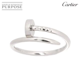 カルティエ(Cartier)のカルティエ Cartier ジュストアンクル SM #51 リング K18 WG ホワイトゴールド 750 指輪 Juste Un Clou Ring【証明書付き】 90168148(リング(指輪))