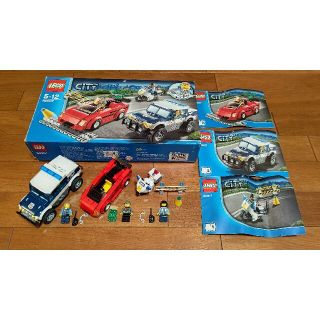 レゴ(Lego)のレゴ★シティスポーツカーとポリスパトロールカー 60007 美品 人気 超激レア(その他)