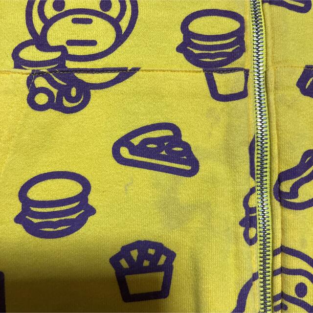 豪奢な APE BAPE KAWS BABY MILO リバーシブル　パーカー　s