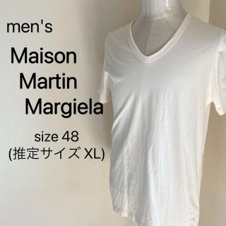 マルタンマルジェラ(Maison Martin Margiela)のmen's マルジェラ　Tシャツ　白　白シャツ　半袖(シャツ)