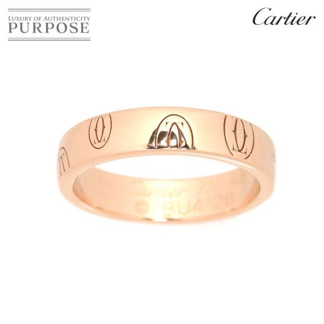 【のリングで】 Cartier - カルティエ Cartier ハッピーバースデー SM #48 リング K18 PG ピンクゴールド 750