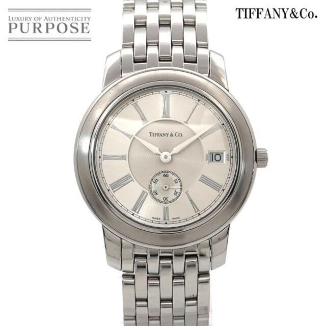 Tiffany & Co. - ティファニー TIFFANY&Co. マークラウンド メンズ 腕時計 スモールセコンド デイト シルバー 文字盤 クォーツ ウォッチ 90169799