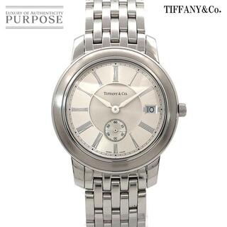 ティファニー(Tiffany & Co.)のティファニー TIFFANY&Co. マークラウンド メンズ 腕時計 スモールセコンド デイト シルバー 文字盤 クォーツ ウォッチ 90169799(腕時計(アナログ))