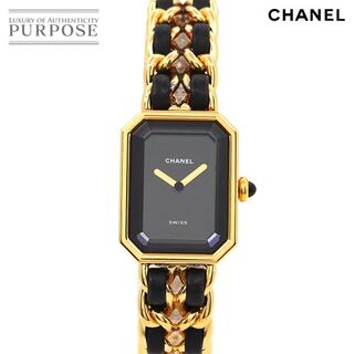 CHANEL - シャネル CHANEL プルミエール Lサイズ H0001 ヴィンテージ レディース 腕時計 ブラック 文字盤 ゴールド ウォッチ 90170369