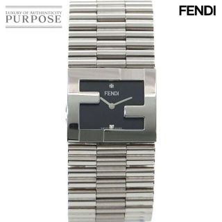 フェンディ(FENDI)のフェンディ FENDI レディース 腕時計 2P ダイヤ ブラック 文字盤 クォーツ ウォッチ 90170397(腕時計)