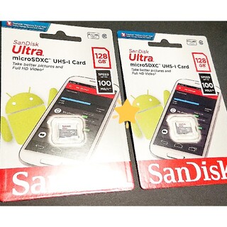 SanDisk - microSDカード 128GB×２個✨