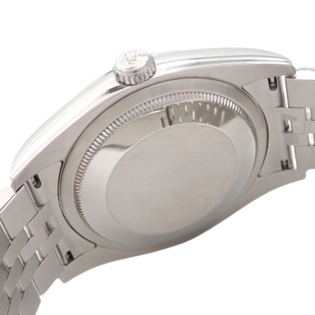 ロレックス デイトジャスト 自動巻き 腕時計 ギャラ付き ステンレススチール SS ホワイトゴールド WG バーインデックス ブラック G番(2010年) 116234 メンズ 40802027423【アラモード】