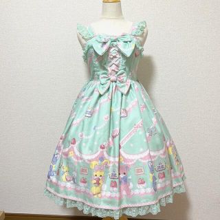 アンジェリックプリティー(Angelic Pretty)のAngelic Pretty / Fancy Whipジャンパースカート(ひざ丈ワンピース)