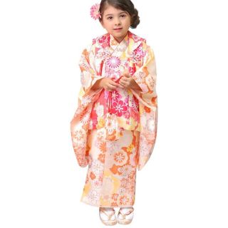 七五三 3歳 女の子 着物 セット 被布 小物 フルセット(和服/着物)