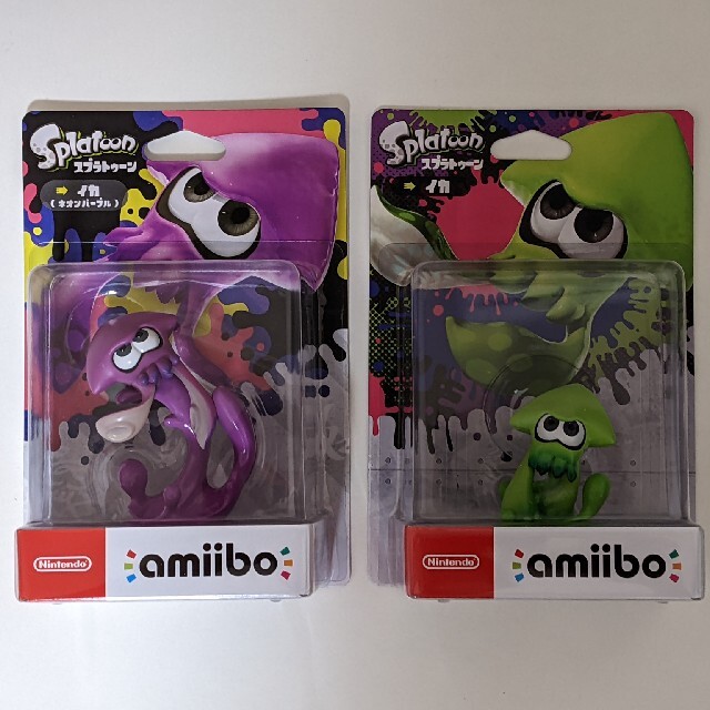 任天堂(ニンテンドウ)のamiibo スプラトゥーン イカ 2点セット エンタメ/ホビーのフィギュア(ゲームキャラクター)の商品写真