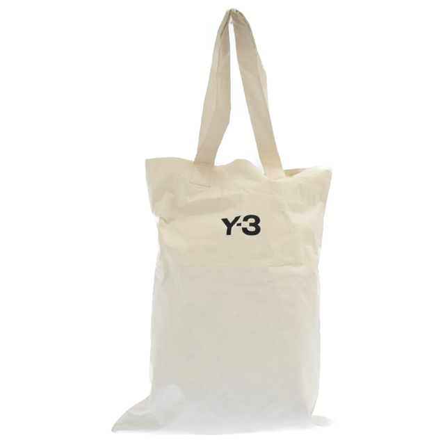 Y-3(ワイスリー)のY-3 ワイスリー パリコレクション ロゴプリント トートバッグ ノベルティーバッグ ホワイト メンズのバッグ(トートバッグ)の商品写真
