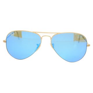 レイバン(Ray-Ban)のRay Ban レイバン AVIATOR RB3025 アビエーター ティアドロップサングラス ミラーレンズ アイウェア 眼鏡 ゴールド/ブルー(サングラス/メガネ)