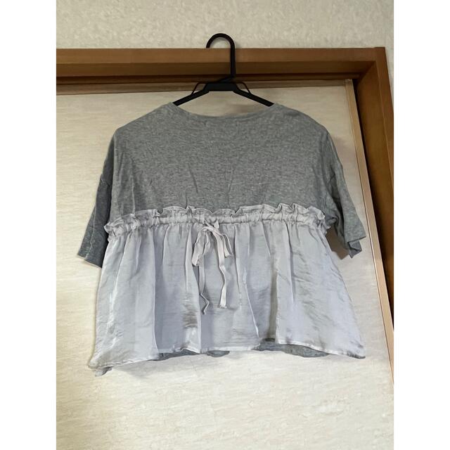 w closet w closet フリル半袖Ꭲシャツの通販 by マカロン w closet ダブルクローゼット フリル カットソー ネイビー