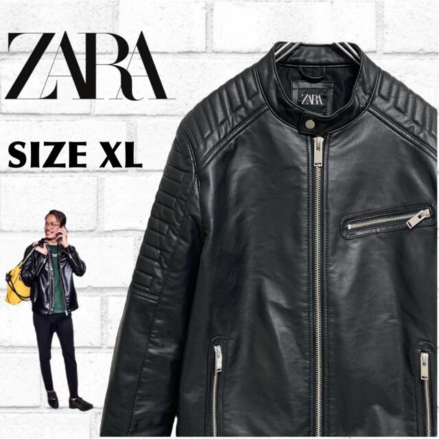 ZARA(ザラ)の【未使用近】ZARA MAN ライダース シングルジャケット バイカータイプ メンズのジャケット/アウター(ライダースジャケット)の商品写真