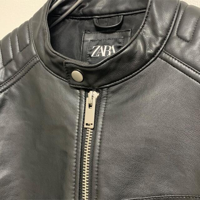 ZARA(ザラ)の【未使用近】ZARA MAN ライダース シングルジャケット バイカータイプ メンズのジャケット/アウター(ライダースジャケット)の商品写真